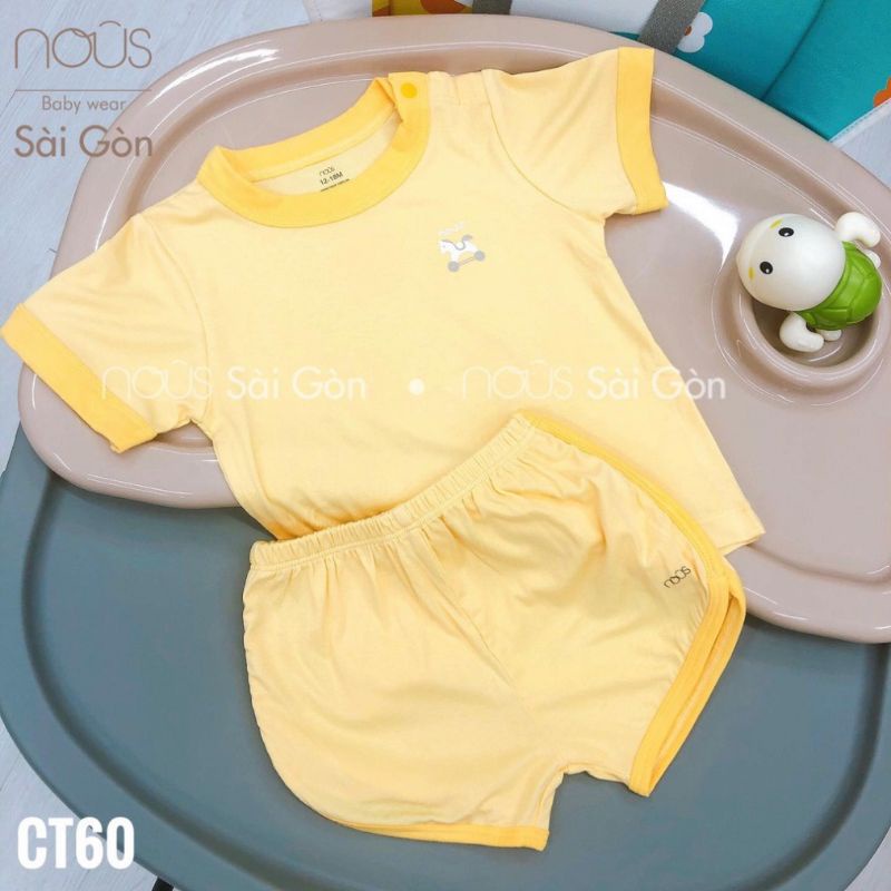Bộ cộc tay cài vai Nous nhiều mẫu cho bé