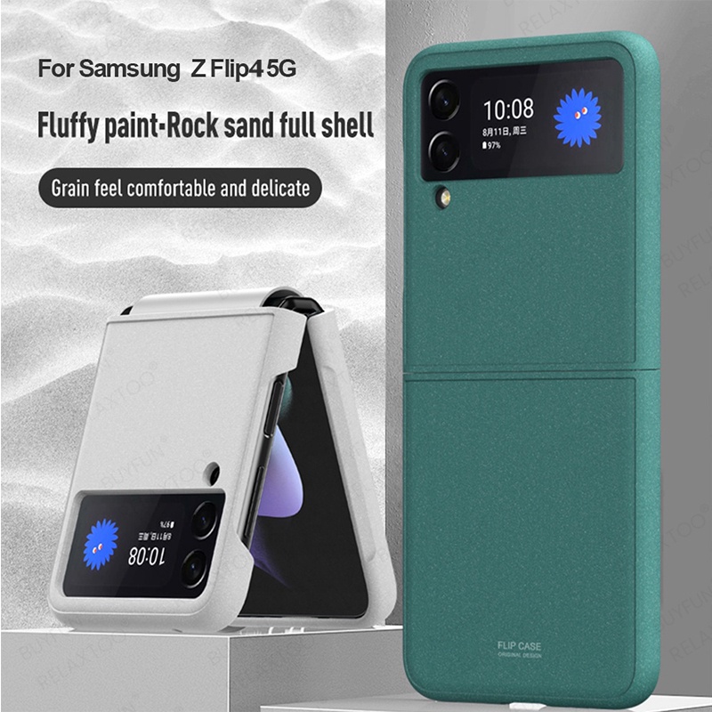 For Samsung Galaxy Z Flip 4 flip4 Case Hinge Full Protection Ultra Thin Shockproof Hard PC Phone Cover