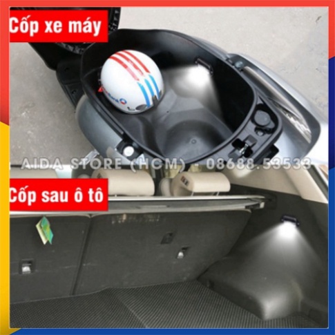 Đèn LED chiếu hắt, chiếu cốp, sườn,  đuôi biển số, nội thất xe máy, ô tô - DC 12v
