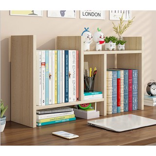 Kệ sách gỗ công nghiệp để bàn mini thiết kế tiện lợi (KS-93)