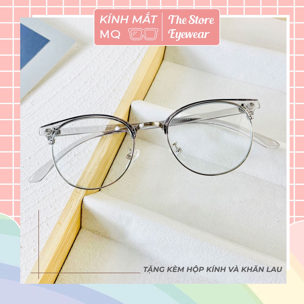 Gọng kính nam nữ hot trend 2023 dáng Clubmaster 6214 Siêu hot, Kính Mắt Five Minutes