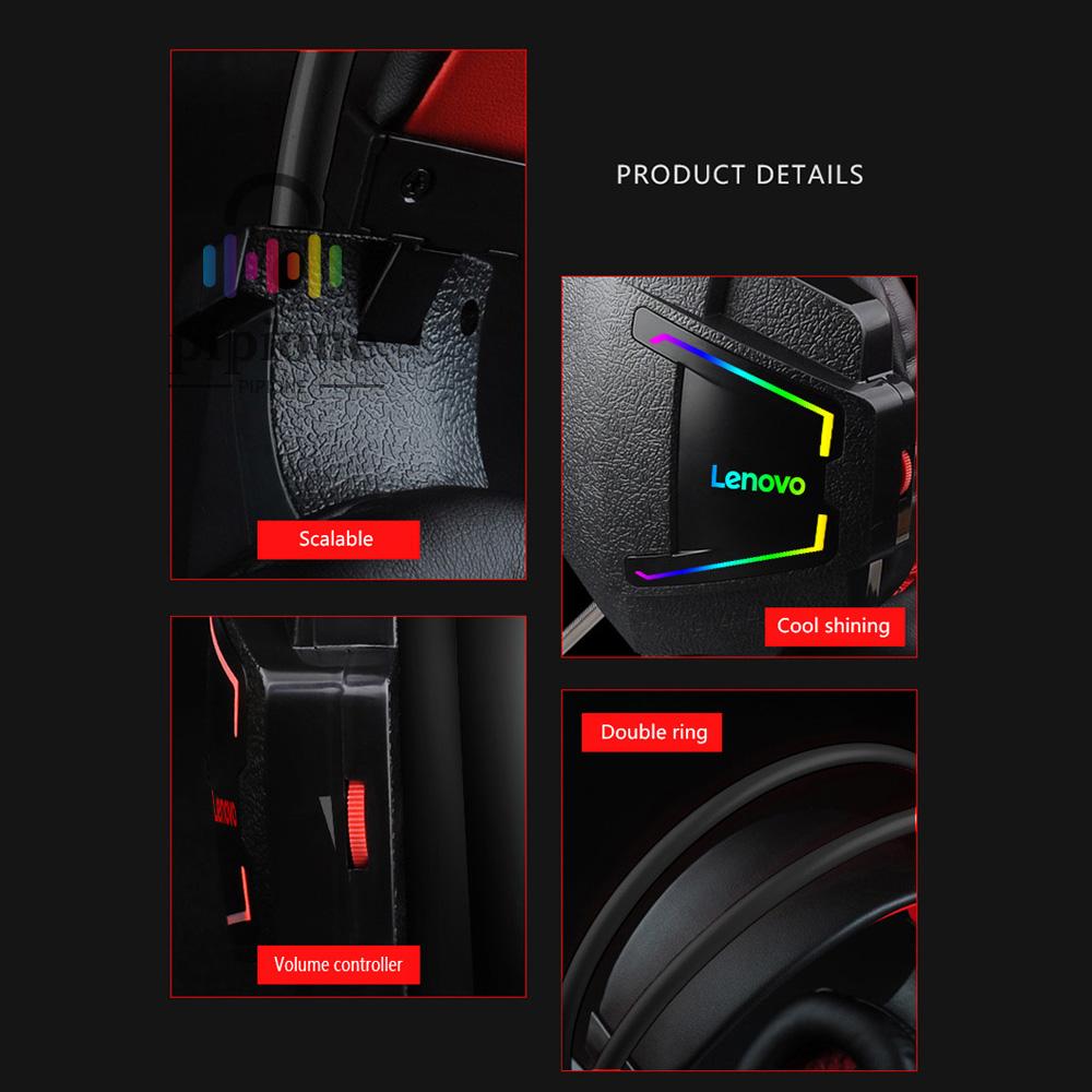 LENOVO Tai Nghe Trùm Đầu Chơi Game Có Mic Độ Nhạy Cao Xlenovo Hu85 40mm | BigBuy360 - bigbuy360.vn
