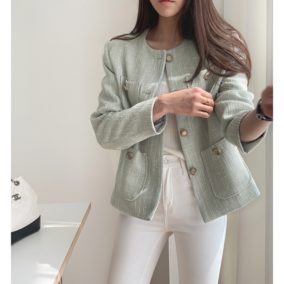 Áo khoác ngắn mỏng 2 màu sang trọng ,giản dị | BigBuy360 - bigbuy360.vn