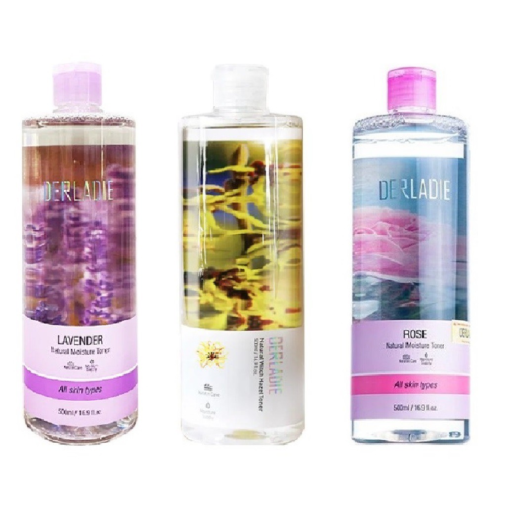 [Mã COSGLORIAT4 -8% đơn 250K] Nước Hoa Hồng Derladie Natural Toner 500ml