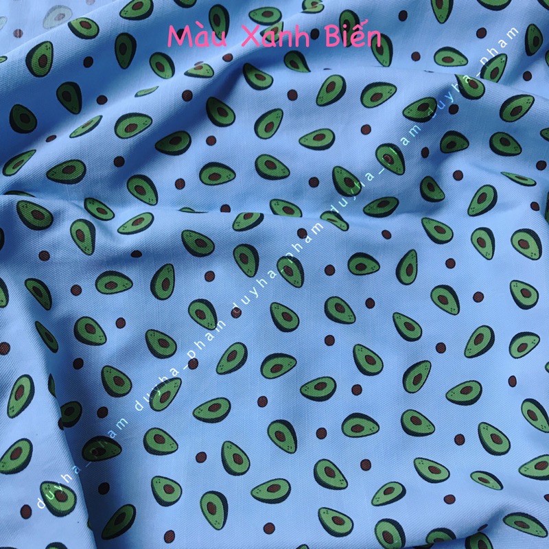 🥑VẢI TƠ PHÁP TRÁI BƠ CUTE MỀM MỊN🥑