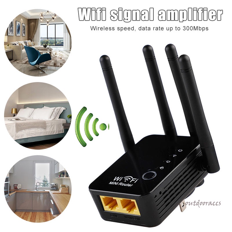 Bộ Khuếch Đại Tín Hiệu Wifi Không Dây 300mbps