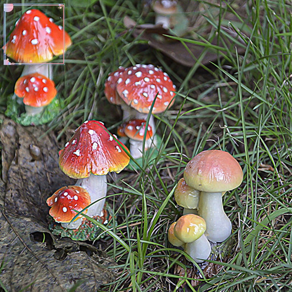 Mô Hình Cây Nấm Bằng Nhựa Resin Thân Thiện Với Môi Trường Trang Trí Nhà Cửa