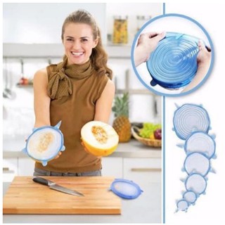 Set 6 Nắp Đậy Bảo Quản Thực Phẩm SIlicon