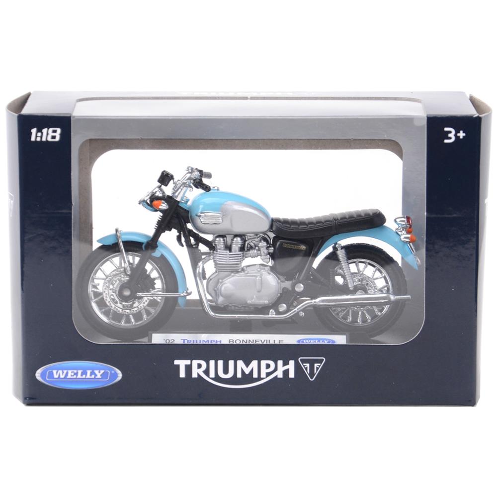 WELLY Mô Hình Xe Mô Tô Triumph 2002 Tỉ Lệ 1: 18