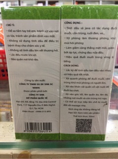 TINH DẦU XẢ CHANH JAVA XỊT CHỐNG MUỖI CHAI 50ml