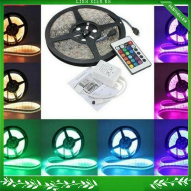 Dây Led 5050 DC12V Chống nước Nhiều màu 5M/Cuộn