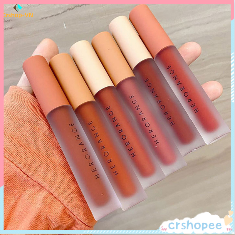 【cr】Son Kem Lì Hero Orange Thiết Kế Vỏ Trong Suốt MMS | BigBuy360 - bigbuy360.vn