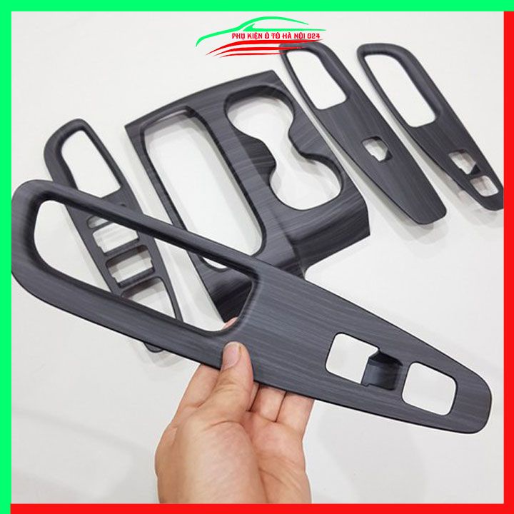 Ốp nội thất cho xe ô tô Santafe 2019 2020 Nhựa ABS vân đá bảo vệ chống trầy xước và làm đẹp xe