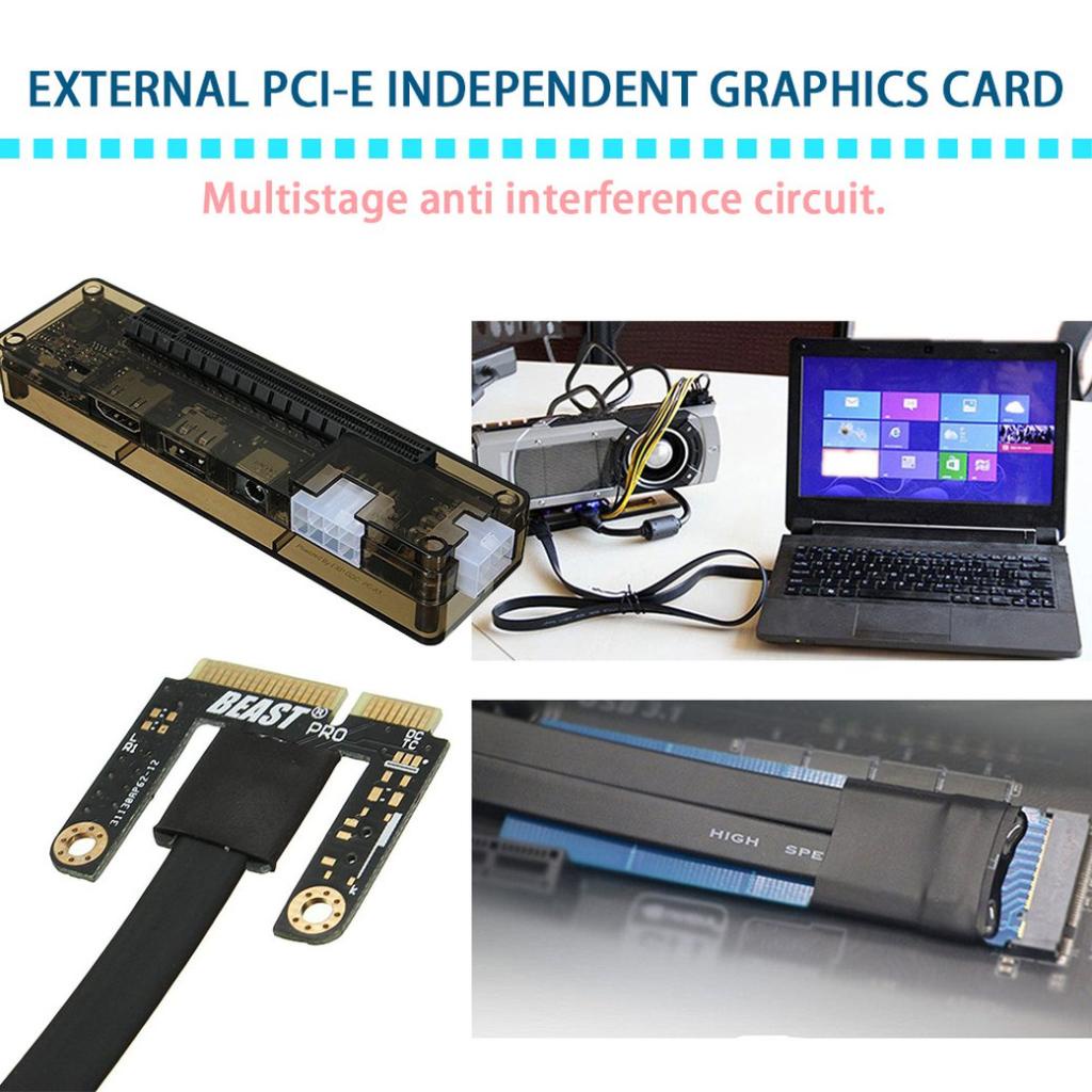 V8.0 EXP GDC Beast Máy tính xách tay Dock Card Video Độc lập Bên ngoài cho Máy tính xách tay