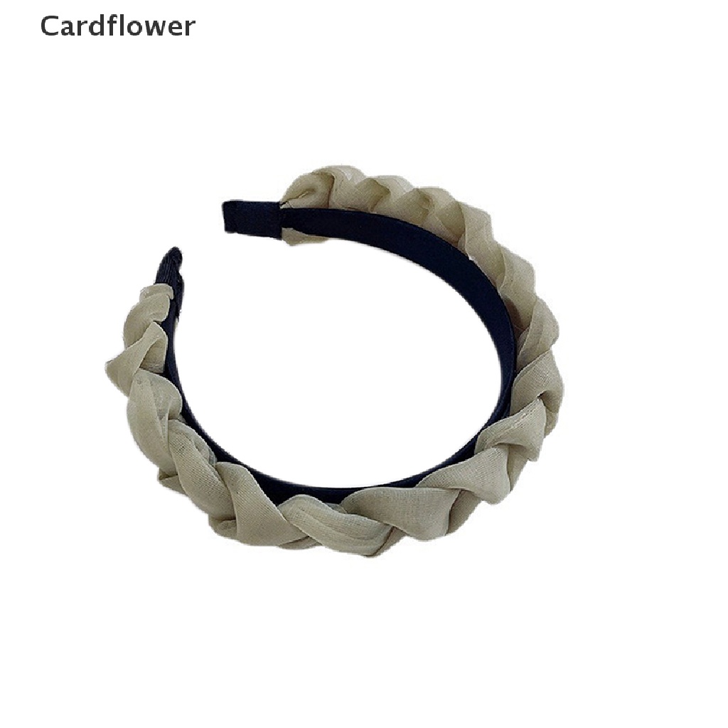 &lt; Cardflower &gt; Băng Đô Bện Tóc Bản Rộng Thời Trang Đang Giảm Giá