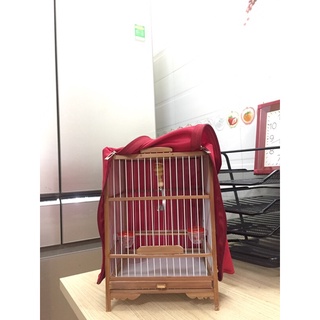 [HOT] Lồng khuyên vuông nan cáp quang ráp sẵn đầy đủ phụ kiện birdcages