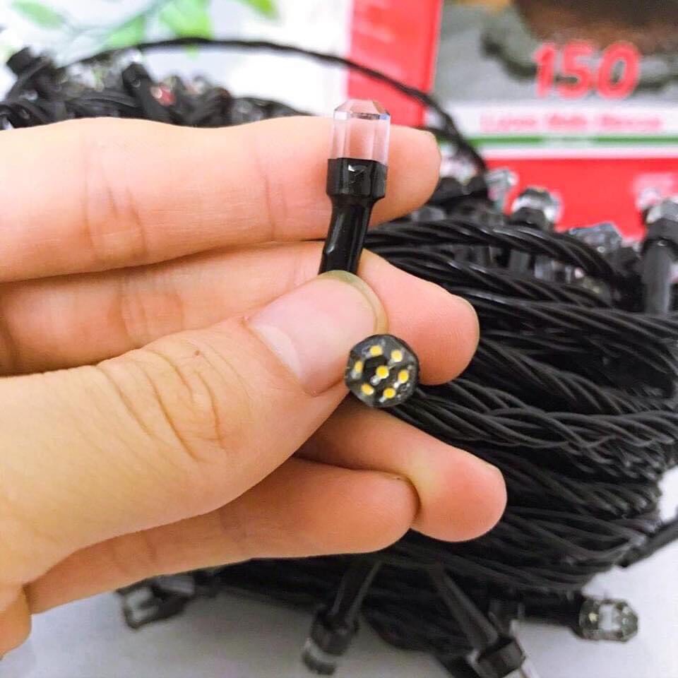 Dây đèn nháy 50m bóng led kim cương Trang Trí chống nước ngoài trời - Dây đèn led quấn cây, trang trí tết