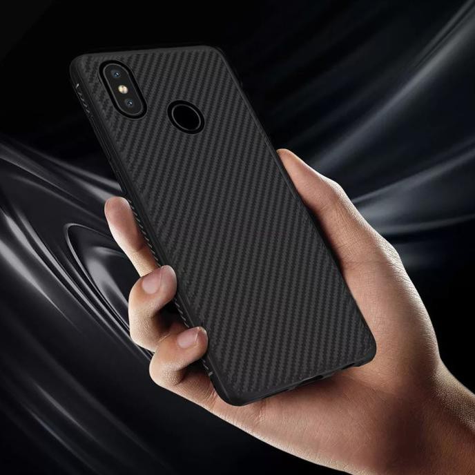 Ốp Điện Thoại Sợi Carbon Cho Redmi Note 7 / Softcase Redmi Note 7 Nyc-859