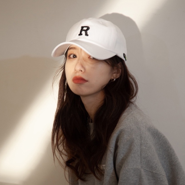 Mũ lưỡi trai thời trang Unisex họa tiết theeo chữ R