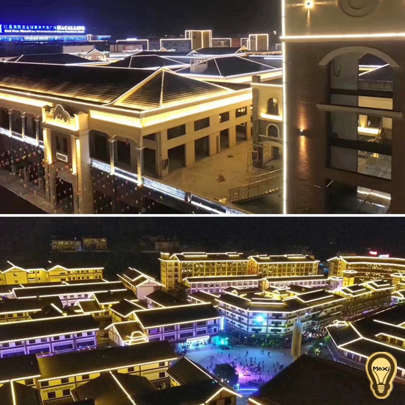 [Bán theo M chưa kèm đầu cắm ] Đèn LED dây đôi 2835 trang trí LỄ NOEL decor phòng ngủ,ngoài trời MOXI (cuộn INBOX ).