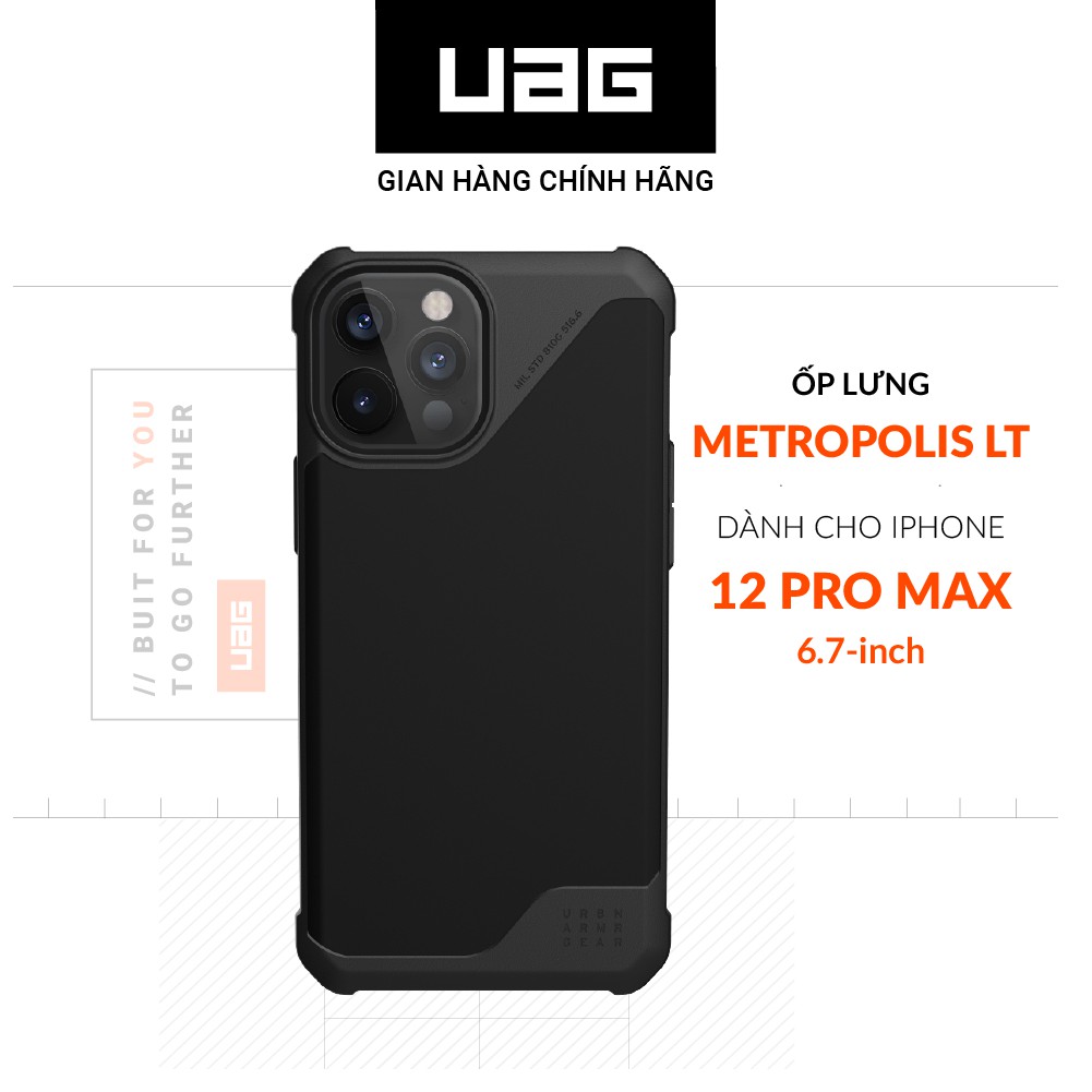 [Mã ELMALL300 giảm 7% đơn 500K] Ốp lưng UAG Metropolis LT cho iPhone 12 Pro Max [6.7 inch]