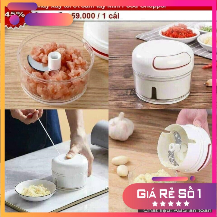 Máy Xay Tỏi Ớt Cầm Tay Đa Năng Mini Food Chopper