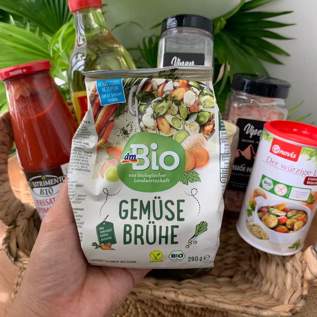 Bột nêm rau củ hữu cơ DmBio 290g - Đức - Gia vị cho bé ăn dặm và cả nhà
