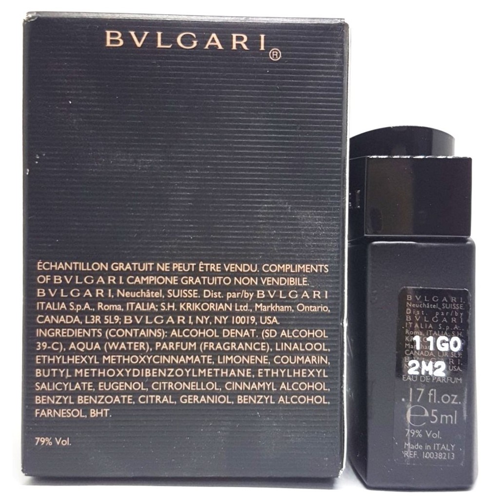 Nước hoa Nam BVLGARI MAN IN BLACK Eau de Parfum chai 5ml chính hãng mini