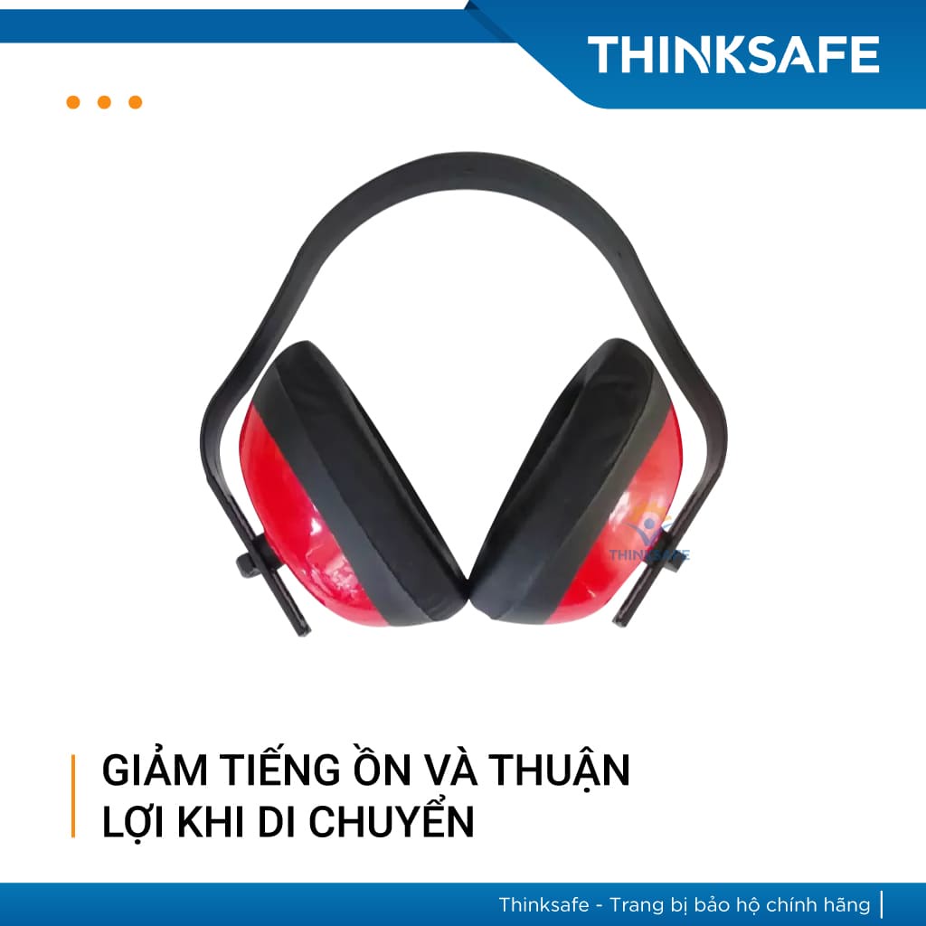Chụp tai chống ồn SuperChing JE201 dùng trong môi trường nhiều tiếng ồn, nhẹ êm ái  - THINKSAFE