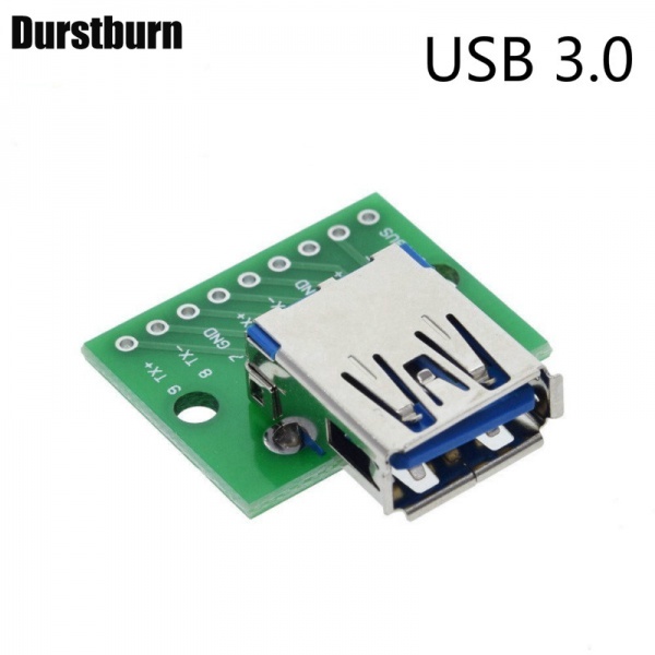 Bộ 5 Bảng Mạch Kết Nối USB 2.0 3.0 Đầu Đực Cái Sang Dip Cái B-type Vuông Mike 5p