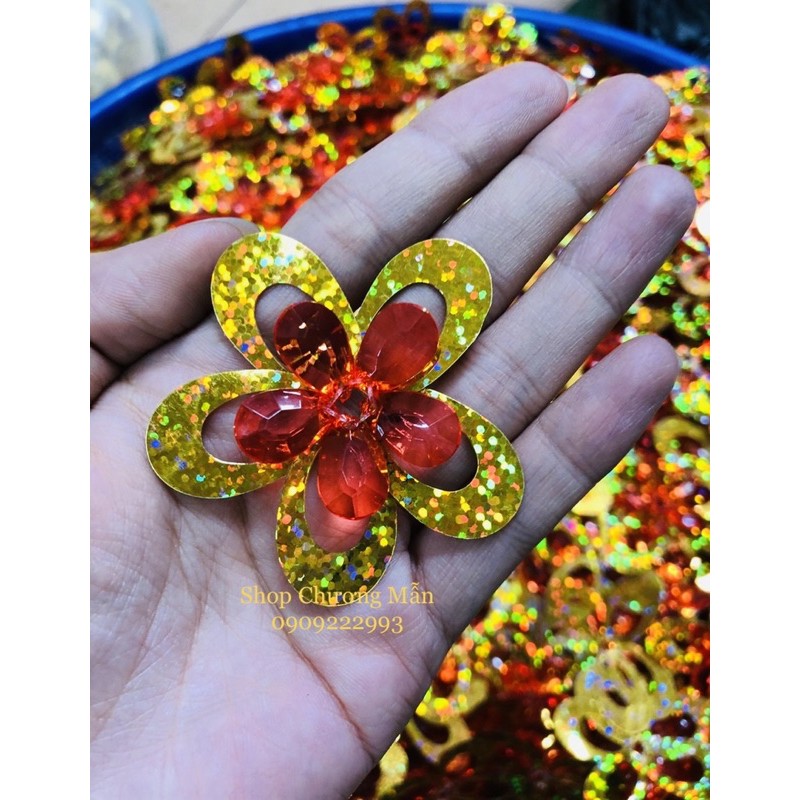 100G Bông Mai Kim Sa Pha Lê Nhựa [Thành Phẩm]