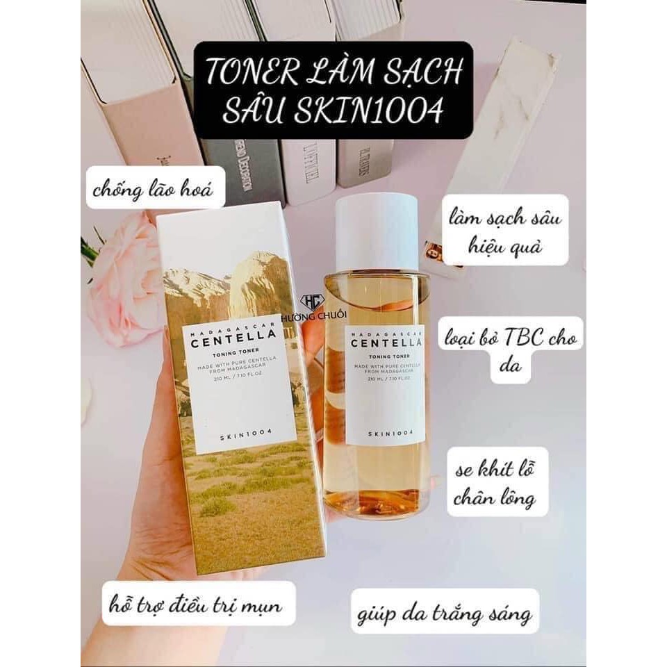 Nước hoa hồng rau má Madagascar Centella Asuatica Toning Toner Skin 1004