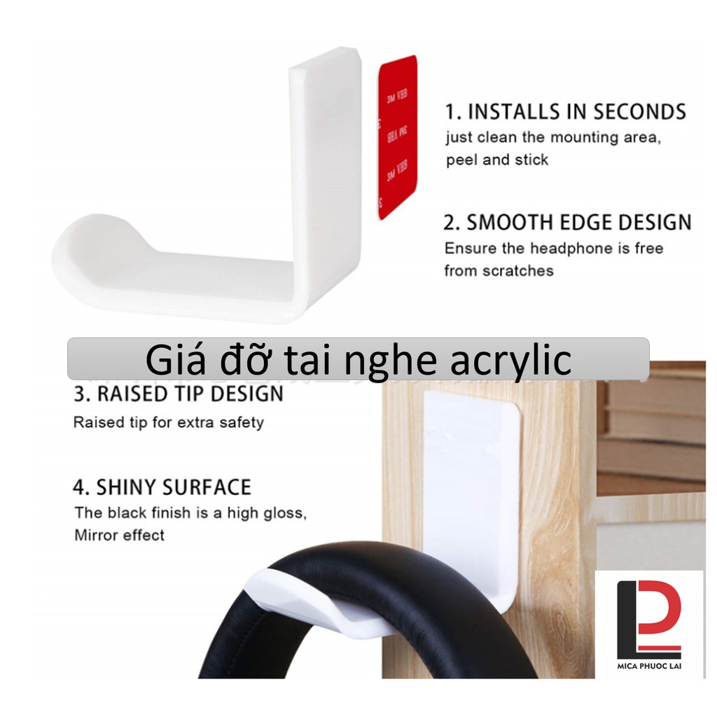 Kệ Mica đa năng treo tai nghe/headphone