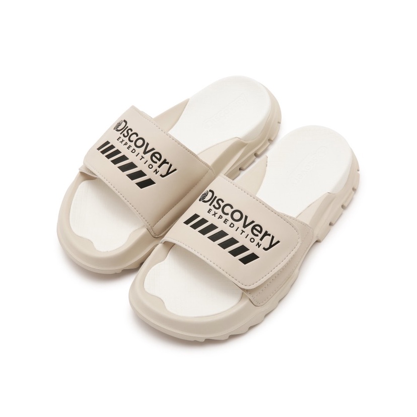 [CHÍNH HÃNG] Dép quai dán DISCOVERY - màu *Beige Đen* - CODE: DXLP2101N BES
