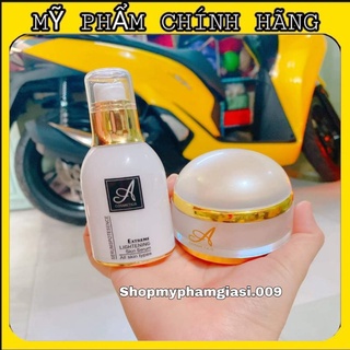 Combo Dưỡng Trắng Da Mặt. Serum Huyết Thanh + Kem Face Pháp