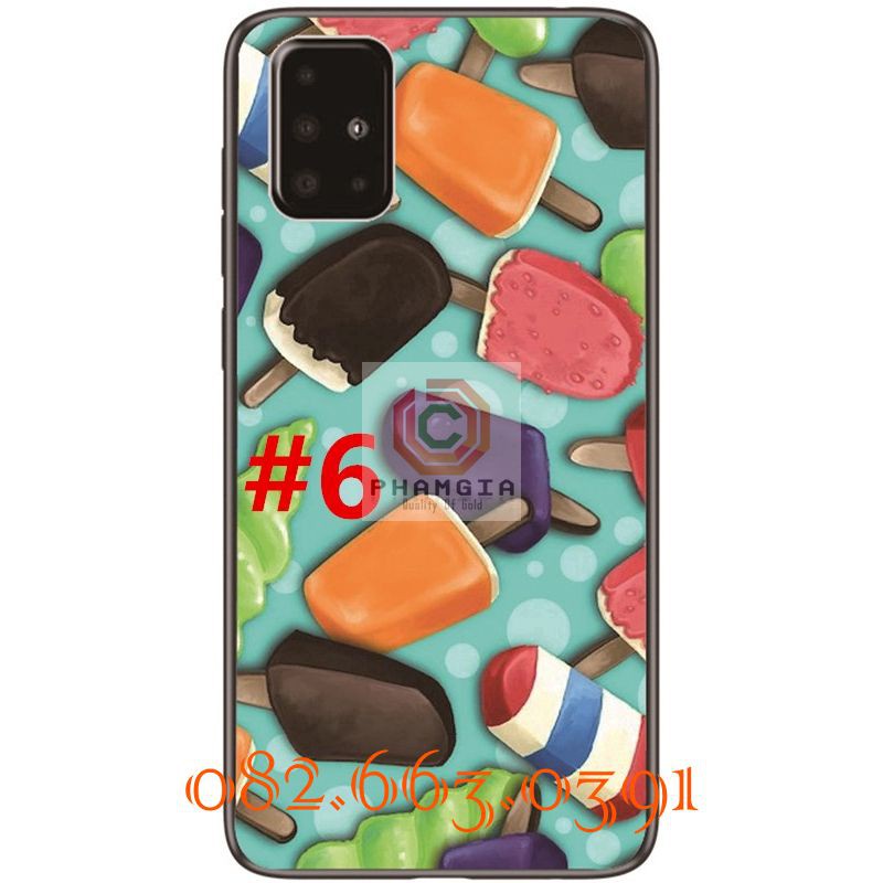 Ốp lưng Samsung M51 dẻo in hình trái cây chibi