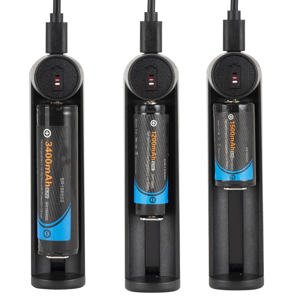 Bộ sạc USB Haixnfire MC3 3.7V cho 18650 16340 14500 26650 | BigBuy360 - bigbuy360.vn