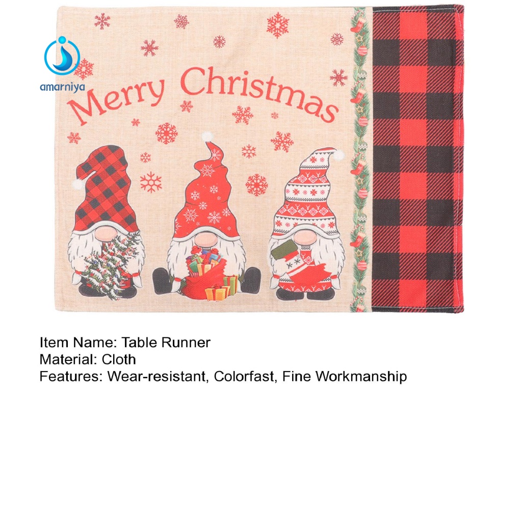 Khăn Trải Bàn Ăn Họa Tiết Bông Tuyết Giáng Sinh