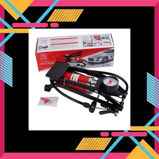 Bơm xe đạp, xe máy, ô tô, bơm phao, bóng... bằng chân mini tiện dụng