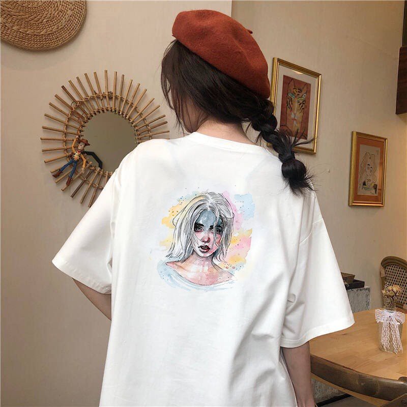 Áo thun form rộng tay lỡ Nhật Bản đẹp độc lạ vải dày mịn 2020T2323