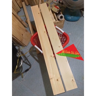 Combo 2 thanh gỗ thông láng đẹp dài 1m, rộng 9cm, dày 1.5cm dùng trang trí, decorde, DIY