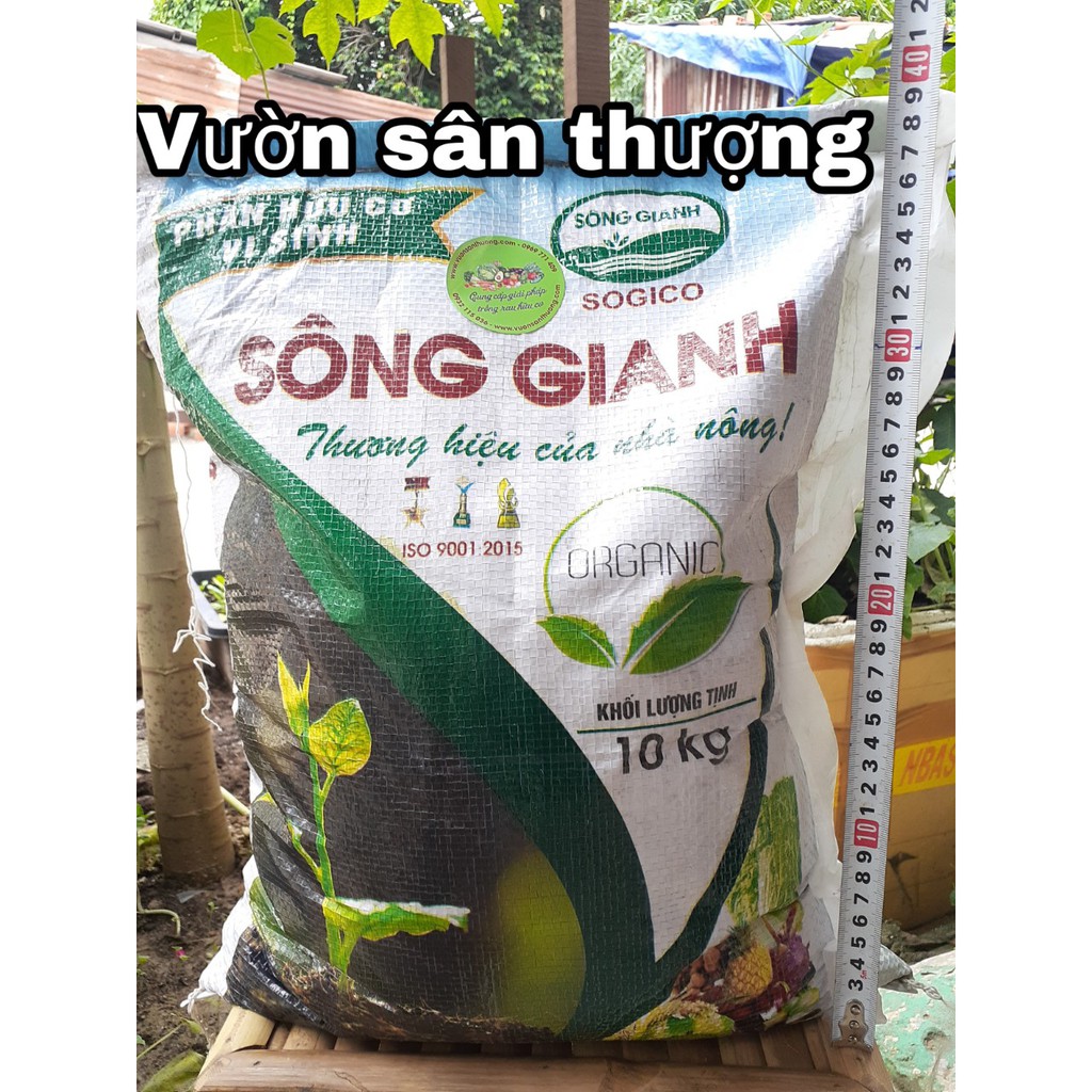 Phân Hữu Cơ Vi Sinh Sông Gianh (Gói 5kg) (Sogico) Cung Cấp Vi Sinh Vật Có Lợi, Chống Bạc Màu Tăng Độ Phì Nhiêu