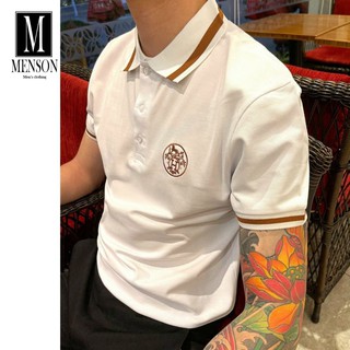 ⭐️HÀNG HIỆU⭐️Áo phông nam hàng hiệu vải cotton có cổ ngắn tay - Áo polo nam mùa hè xuất xịn, chất mát MENSON M-6001