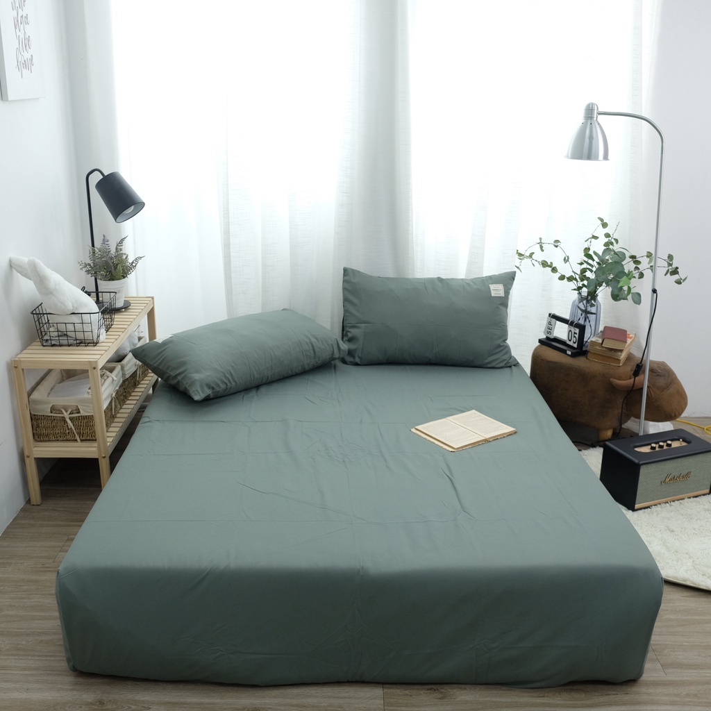 Ga Gối Tici 💝FREESHIP💝 Ga Trải Giường Xám Mềm Mịn - Thiết Kế Mịn Decor | BigBuy360 - bigbuy360.vn