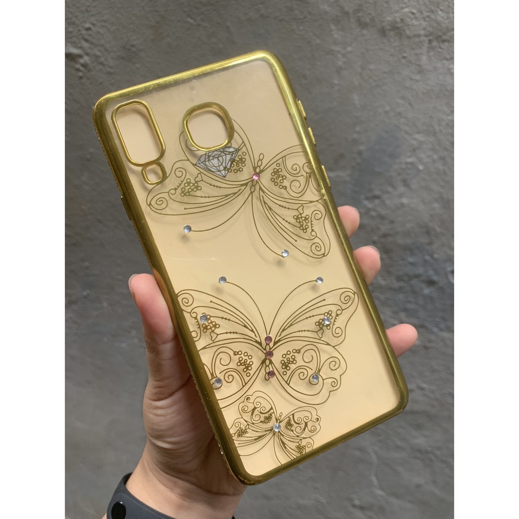 SALE Ốp lưng dẻo VIỀN ĐÍNH ĐÁ HÌNH HOA SAMSUNG A7 2018 S7 C9 A9 PRO A750 A7 2018 NOKIA 5.1 / 5 oppo a59 f1s