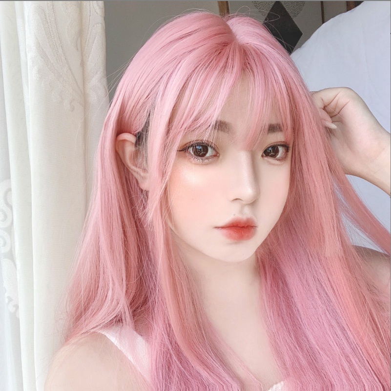 💗TẶNG LƯỚI💗Tóc giả nữ nguyên đầu thẳng cao cấp có da đầu - TG87