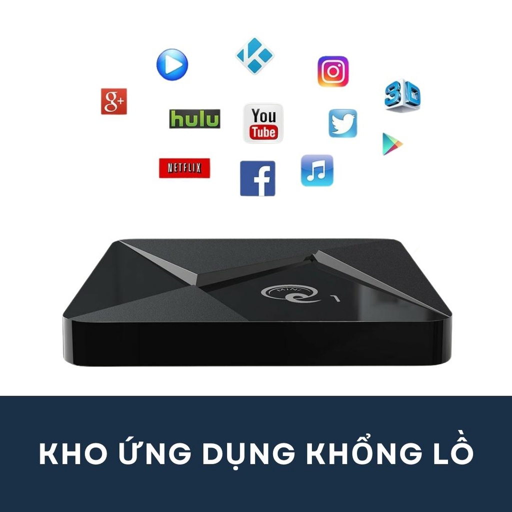 Android Tvbox biến Tivi thường thành Smart Tivi Mini Q, xem truyền hình 100 kênh, youtube miễn phí, kết nối Wifi nhanh