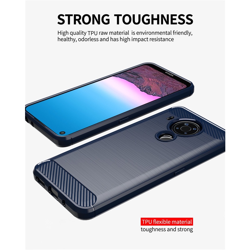 Ốp Điện Thoại Silicone Mềm Chống Sốc Cho Nokia 5.4 5.4 1.4 3.4 2.4 5.3 6.2