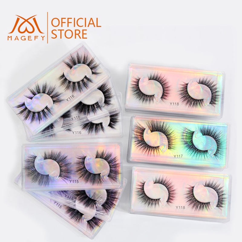 [Hàng mới về] Lông mi giả lông chồn 3D MAGEFY trang điểm mềm mại tự nhiên