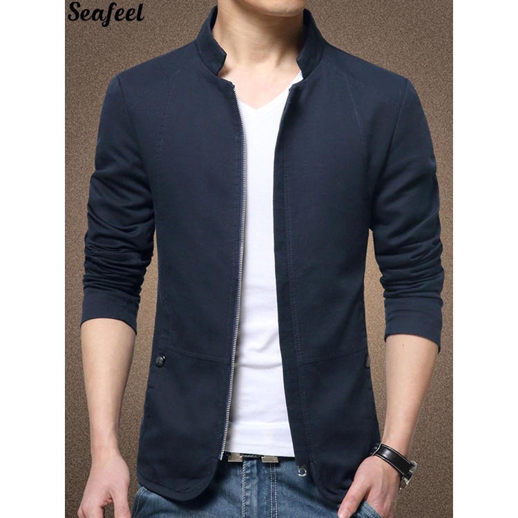 Áo Khoác Cổ Đứng Size Lớn Thời Trang Công Sở Thanh Lịch